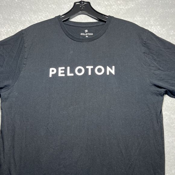 Peloton T-Shirt Mens XL X-Large Black Short Sleeve Crewneck Slim Athleisure - Picture 2 of 7